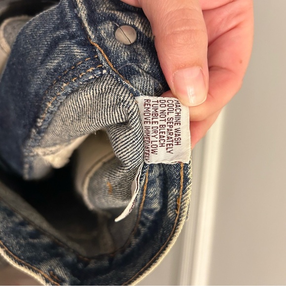 Vintage Roberto Orsini Denim Skirt 7/8 acid wash 80s jean - Picture 11 of 12